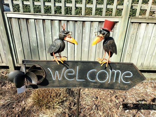 Mooie welcome tuinsteker